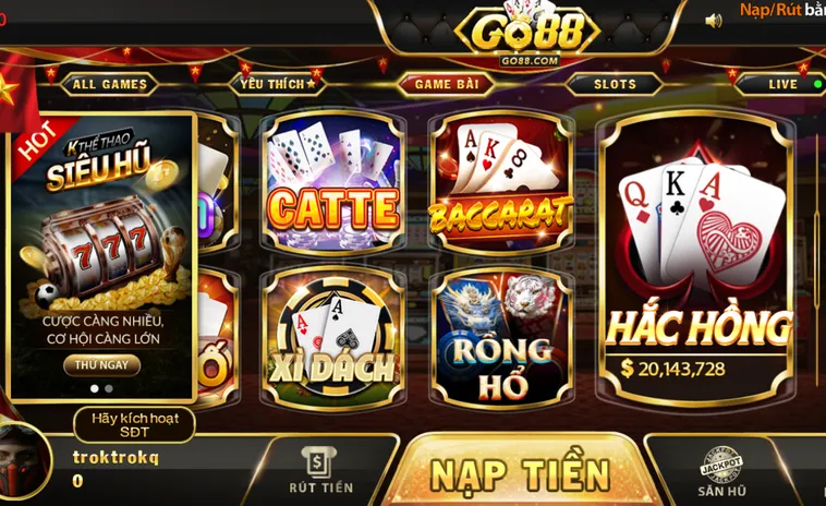 Game Bài Uy Tín Go88 Lựa Chọn Hàng Đầu Cho Cộng Đồng Cược Thủ